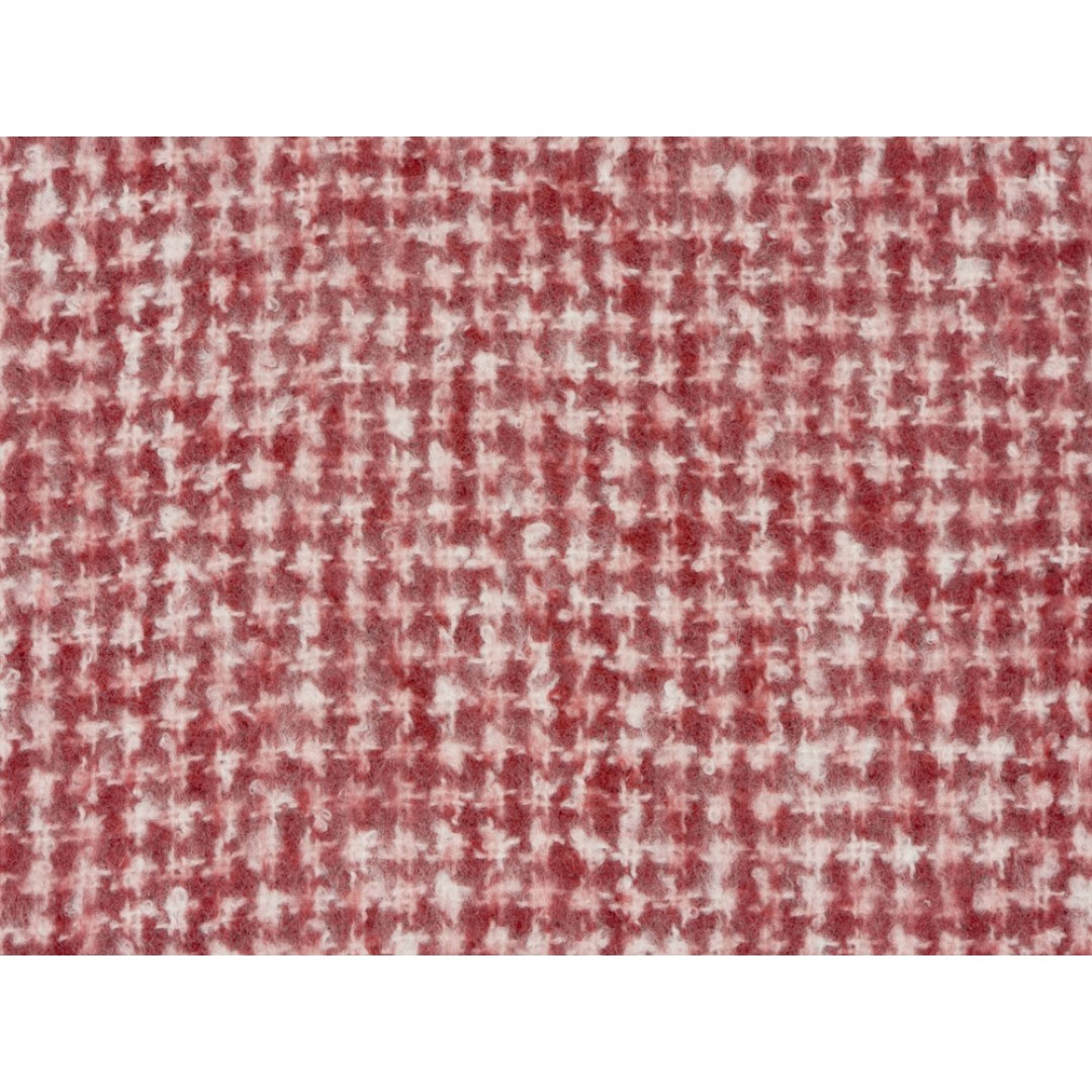 Акриловый плед Harp 130x180 см, белый/бордо