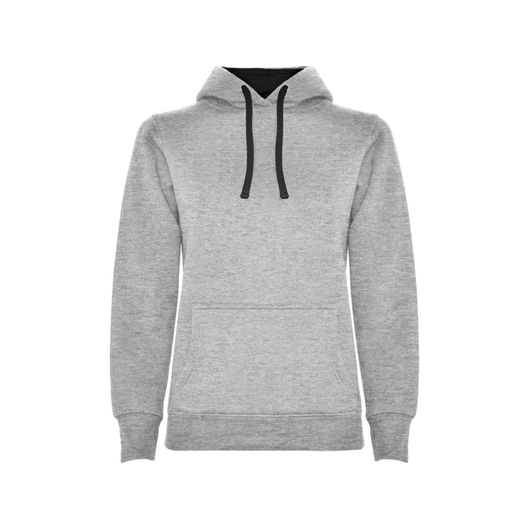 Толстовка с капюшоном "Urban" женская, серый/черный