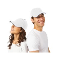 Бейсболка "New Castle" 6-ти панельная, белый/темно-синий