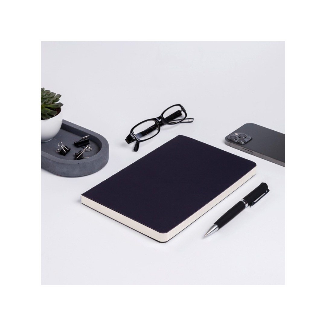 Ежедневник А5 недатированный «Megapolis Velvet Flex», темно-синий Navy