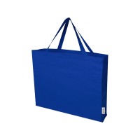 Odessa большая эко-сумка из переработанного хлопка, сертифицированного согласно GRS, плотностью 220 г/м2 - Ярко-синий