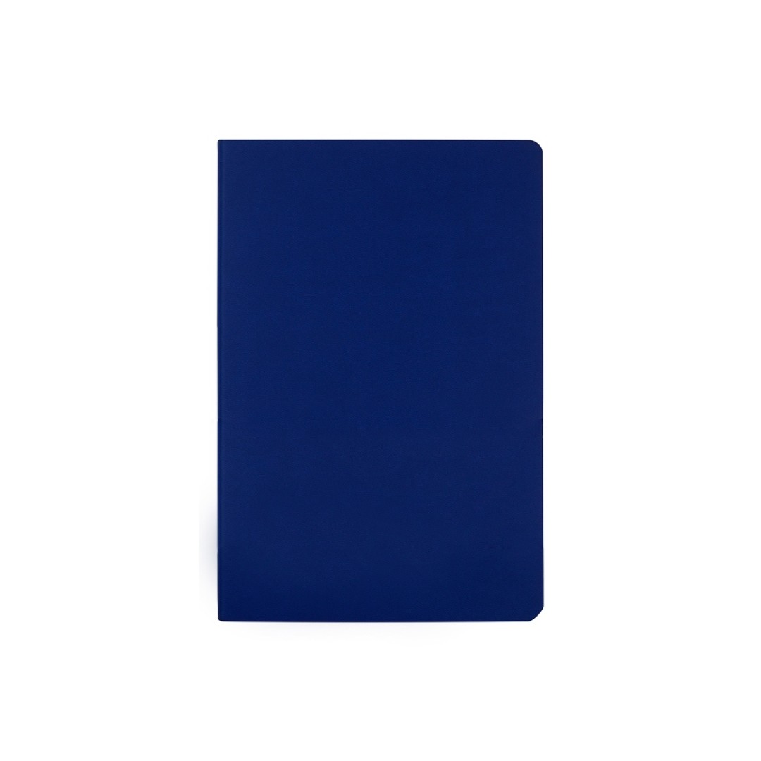 Бизнес тетрадь А5 "Megapolis flex" 60 л. soft touch клетка, синий