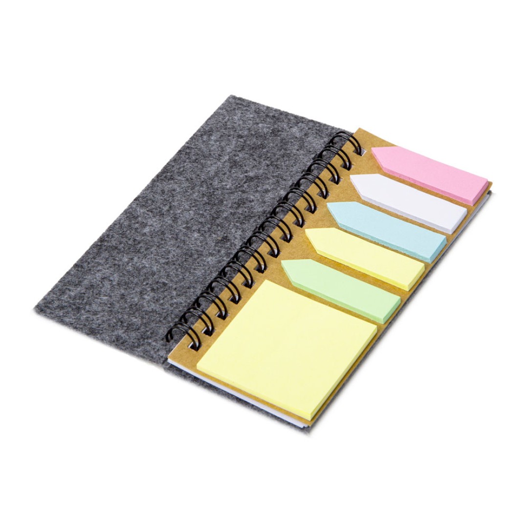 Мини-блокнот со стикерами А7 "Felt"