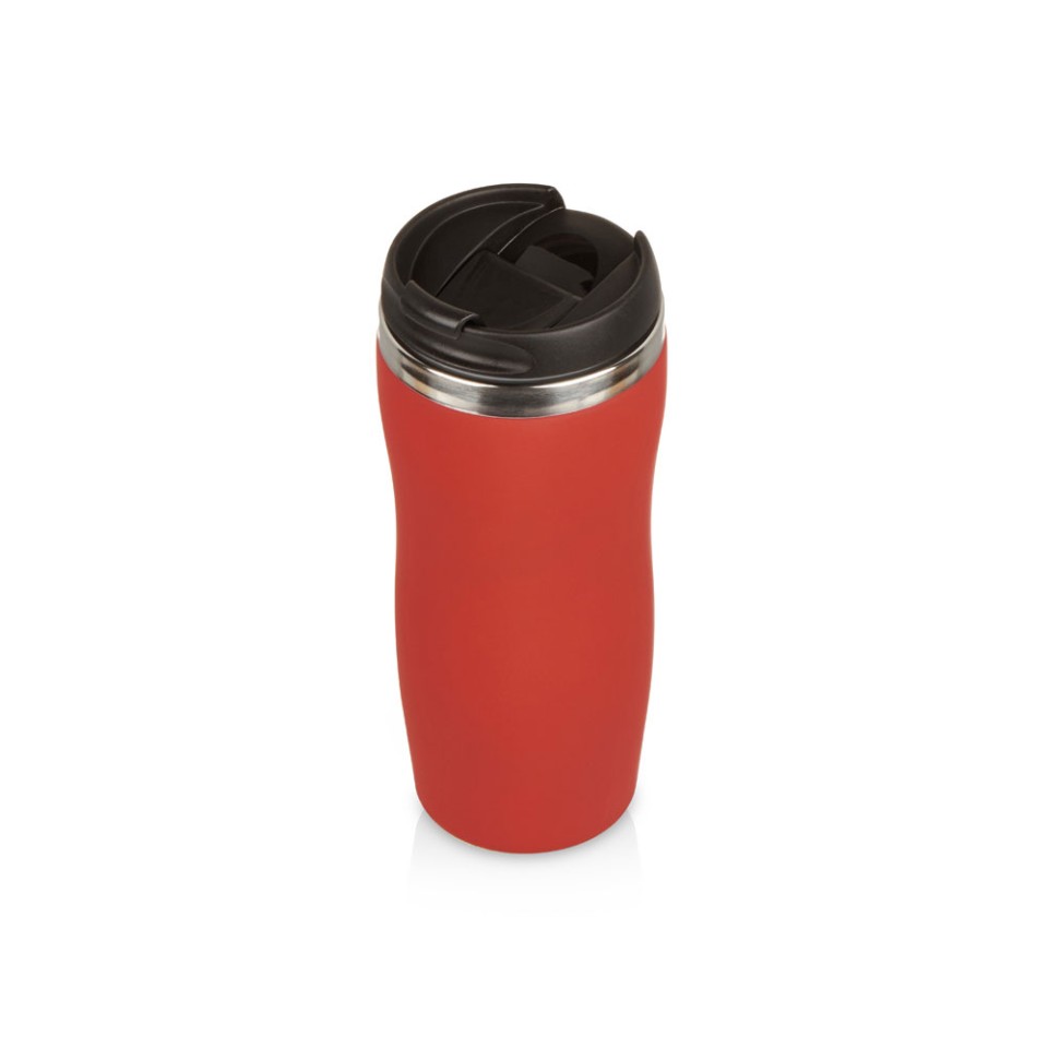 Термокружка "Double wall mug C1", soft touch, 350 мл, красный (Р)