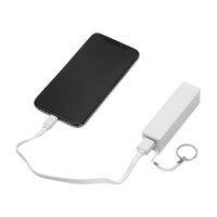 Портативное зарядное устройство "Сатурн", 2200 mAh, белый