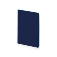 Бизнес-тетрадь А5 "Pragmatic Contrast", 40 листов в клетку, темно-синий с бирюзовым срезом