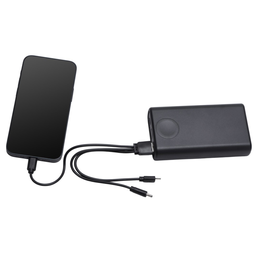 Внешний беспроводной аккумулятор 2-в-1 с функцией зарядки Apple Watch, QC/PD «AtomIQ», 10000 мАч, черный