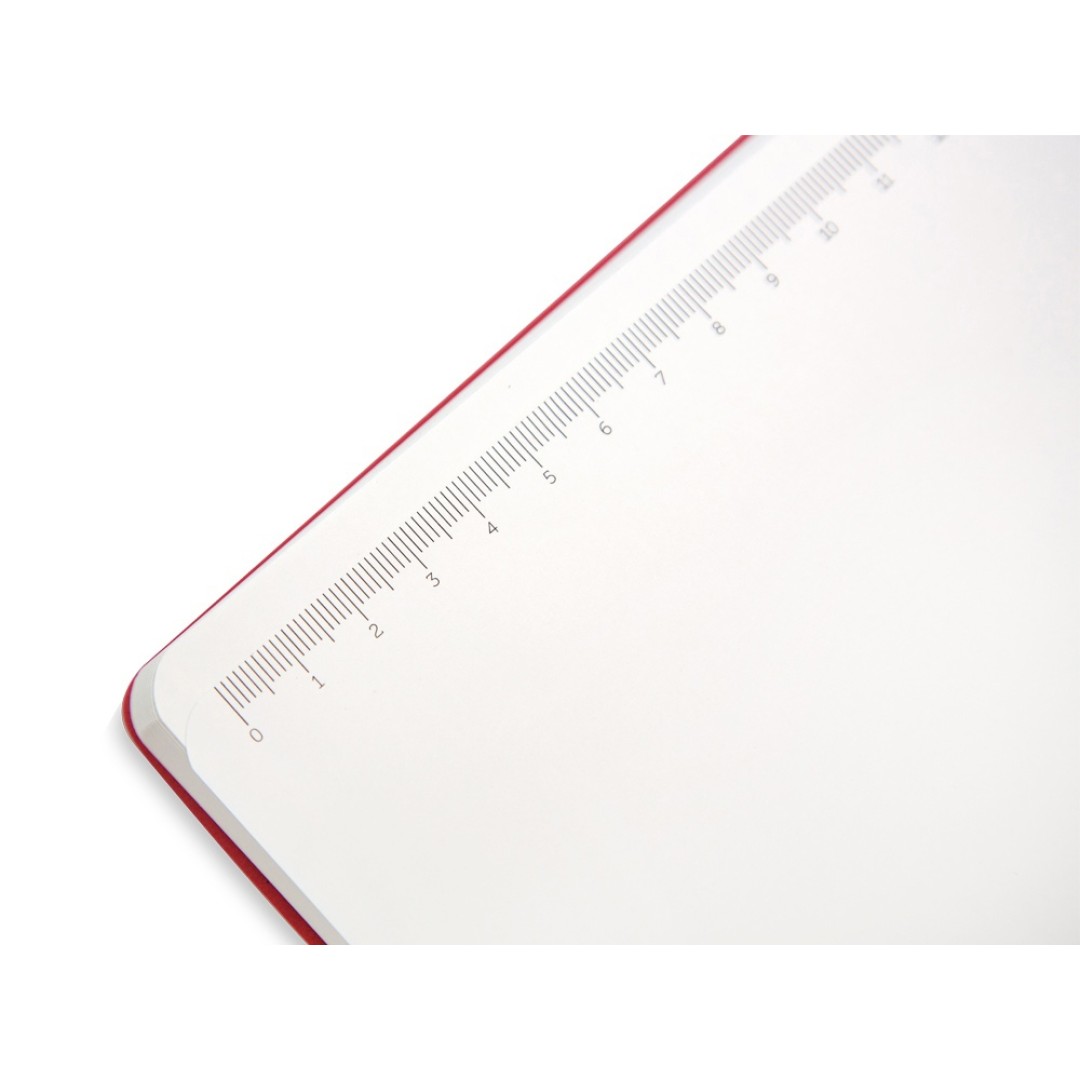 Бизнес-блокнот "С3" софт-тач с магнитом, твердая обложка, 128 листов, красный