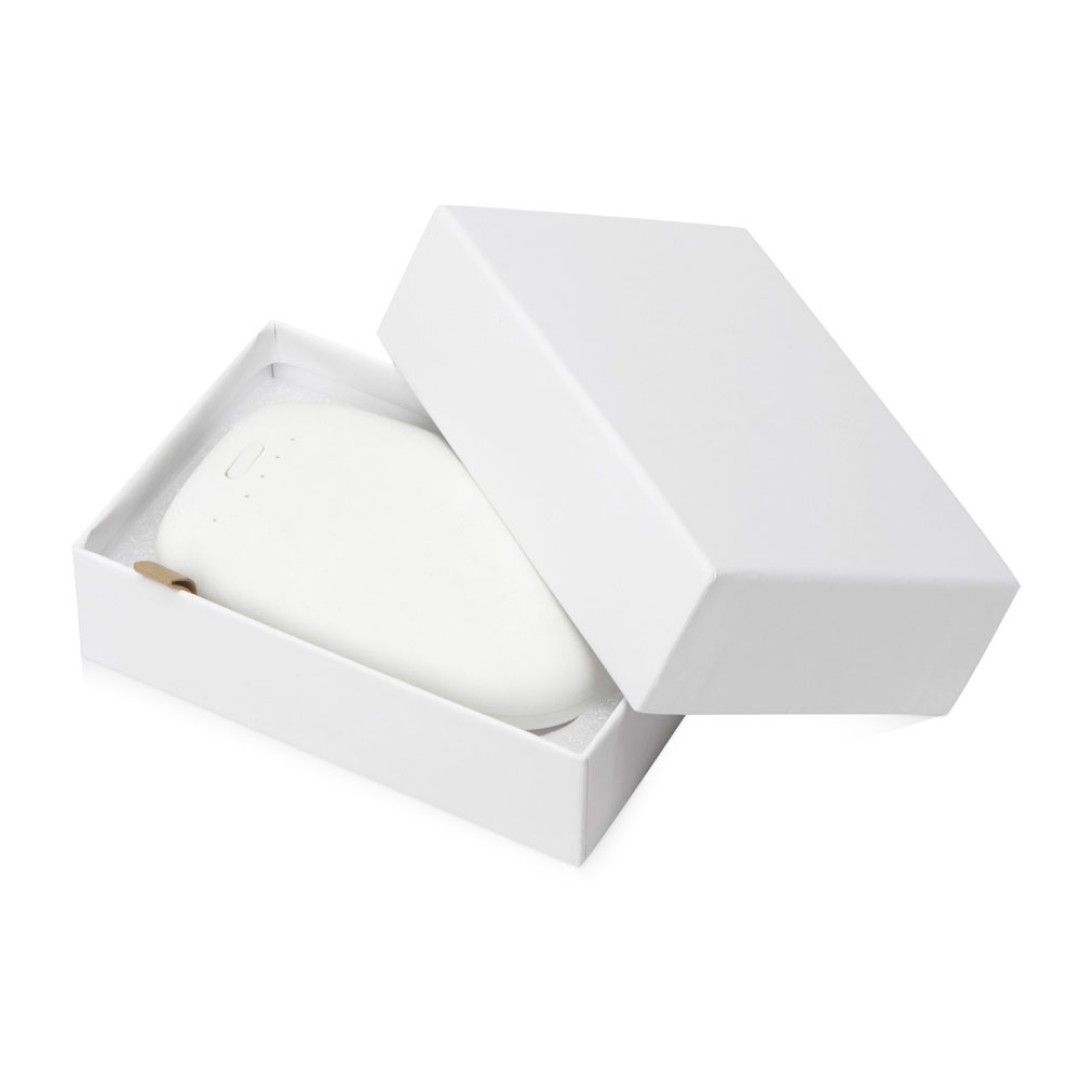 Внешний аккумулятор в форме камня «Stone», 10400 mAh, белый