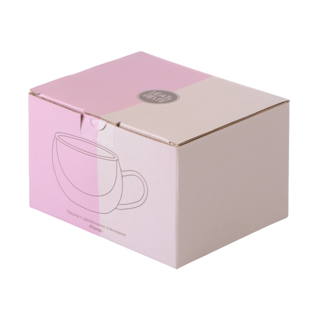 Чашка с двойными стенками "Floral"