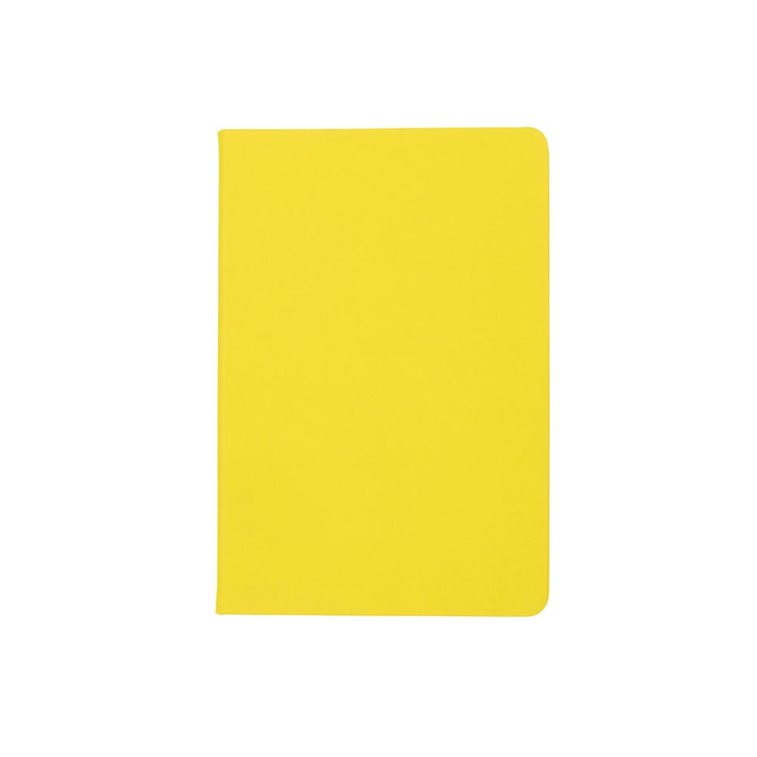 Бизнес-блокнот C2 софт-тач, твердая обложка, 128 листов, желтый