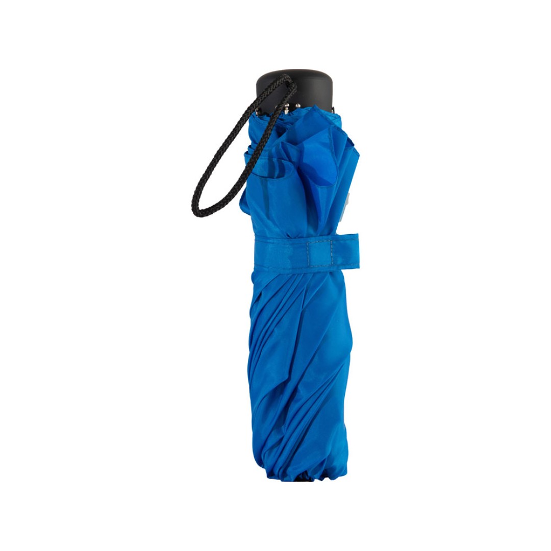 Зонт «Picau» из переработанного пластика в сумочке, синий