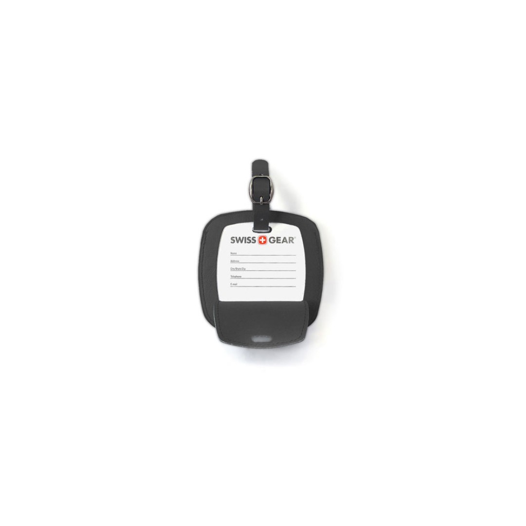 Бирка для багажа SWISSGEAR, ПВХ, 10,5 x 0,4 x 10,5 см, черный
