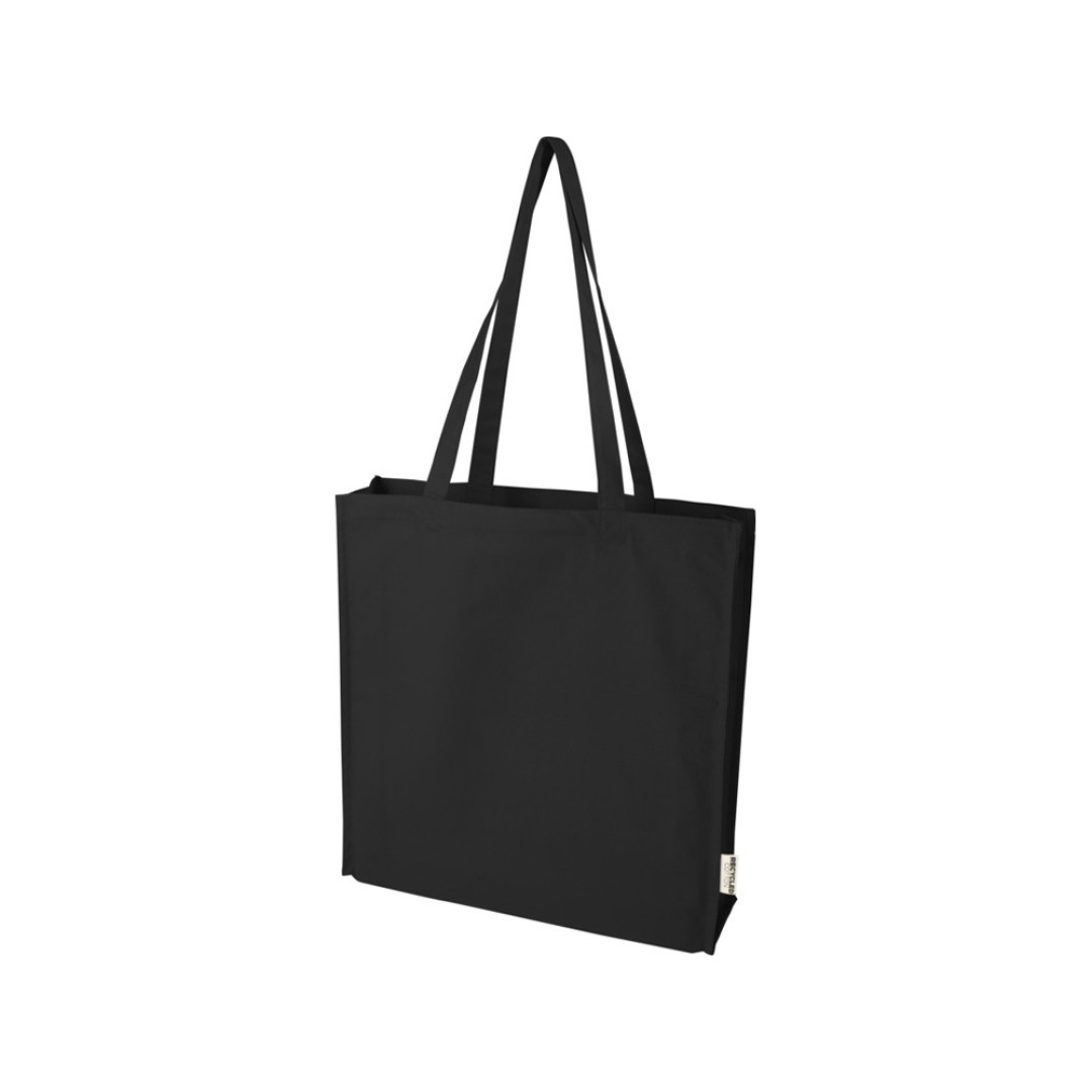 Florida эко-сумка с ластовицей плотностью 270 г/м2 - сплошной черный