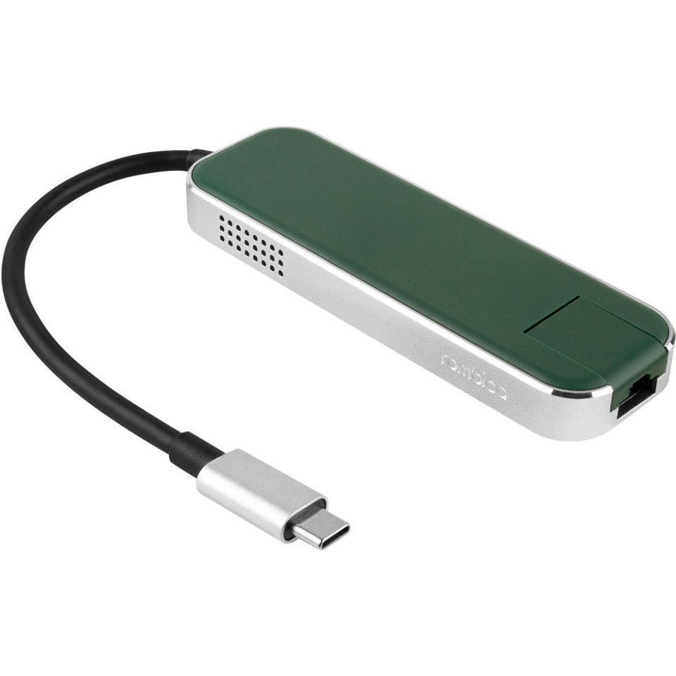 Хаб USB Rombica Type-C Chronos Green (Р)
