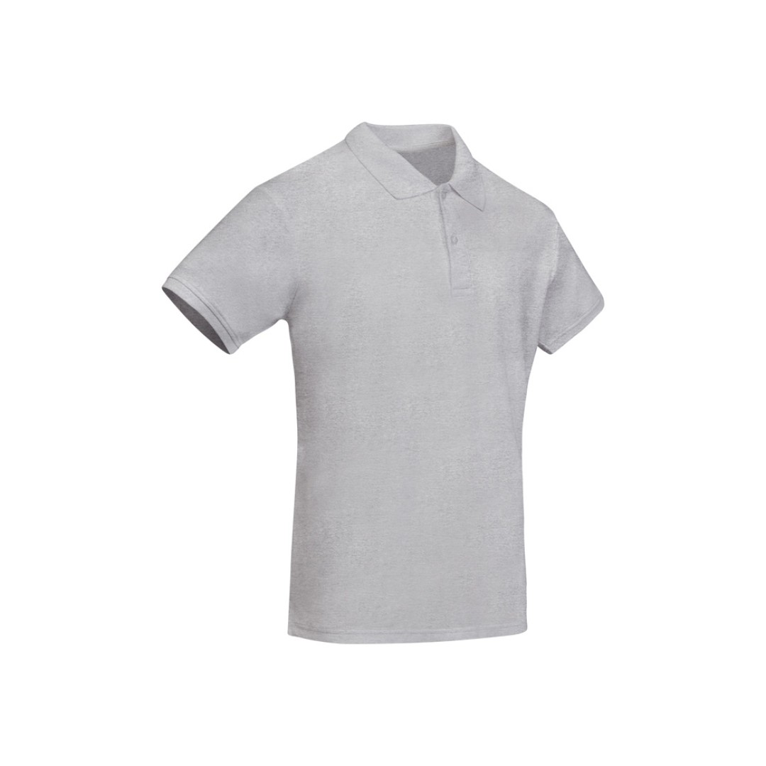 Рубашка поло "Prince" мужская, серый меланж