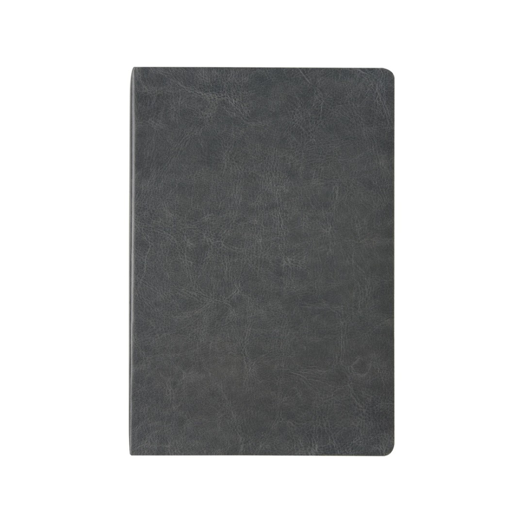 Ежедневник недатированный А5 "Megapolis Nebraska Flex", серый с золотым обрезом