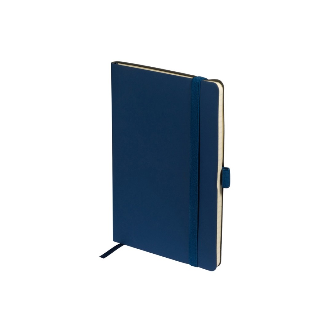 Блокнот А5  "City Flex" на резинке, синий