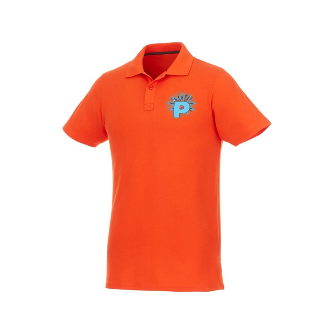 Мужское поло Helios с коротким рукавом, оранжевый