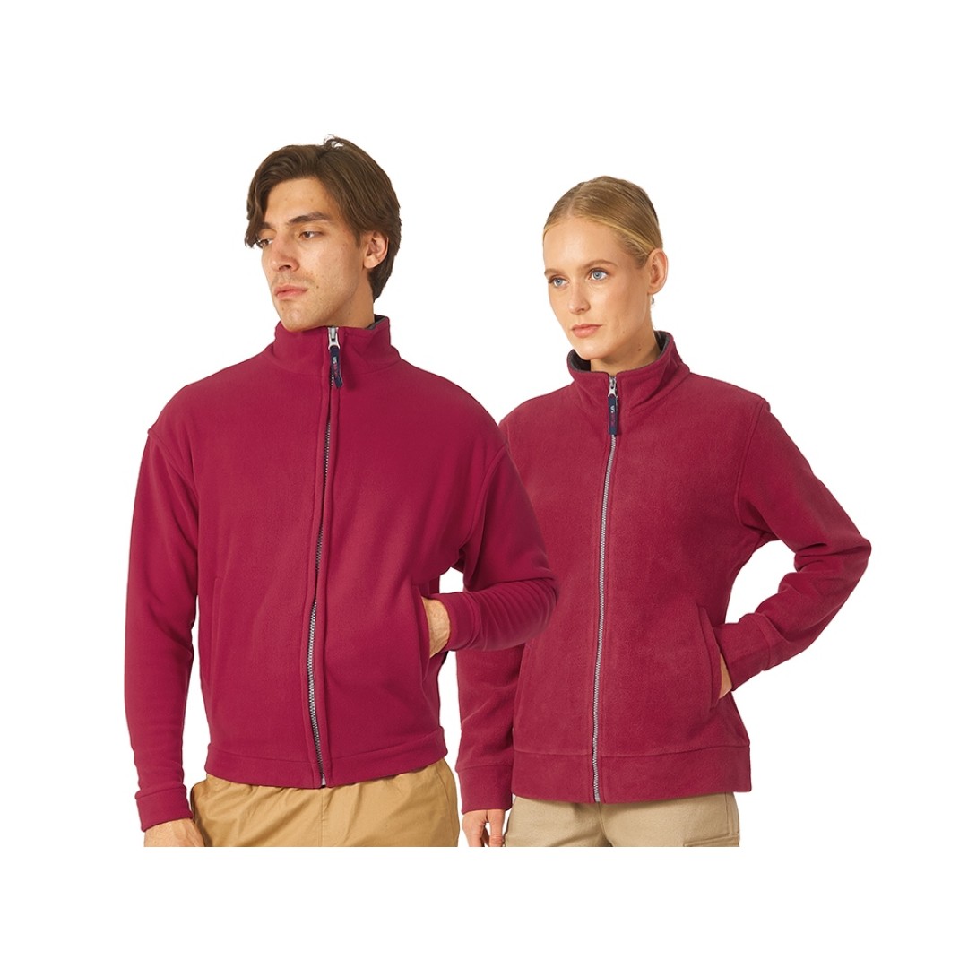 Куртка флисовая "Nashville" женская, красный/пепельно-серый