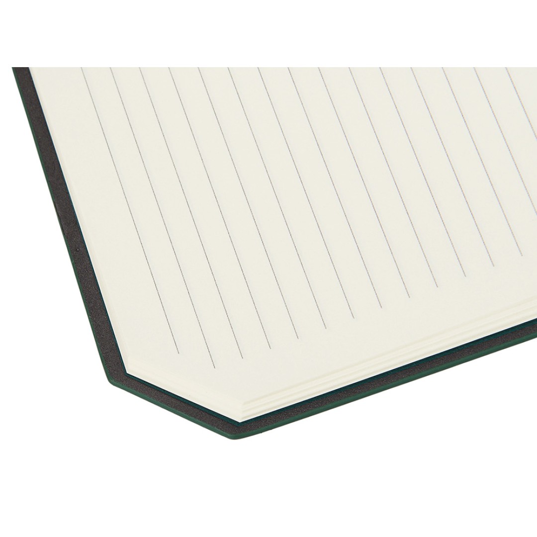 Блокнот А5 в гибкой обложке "Chaplin", зеленый