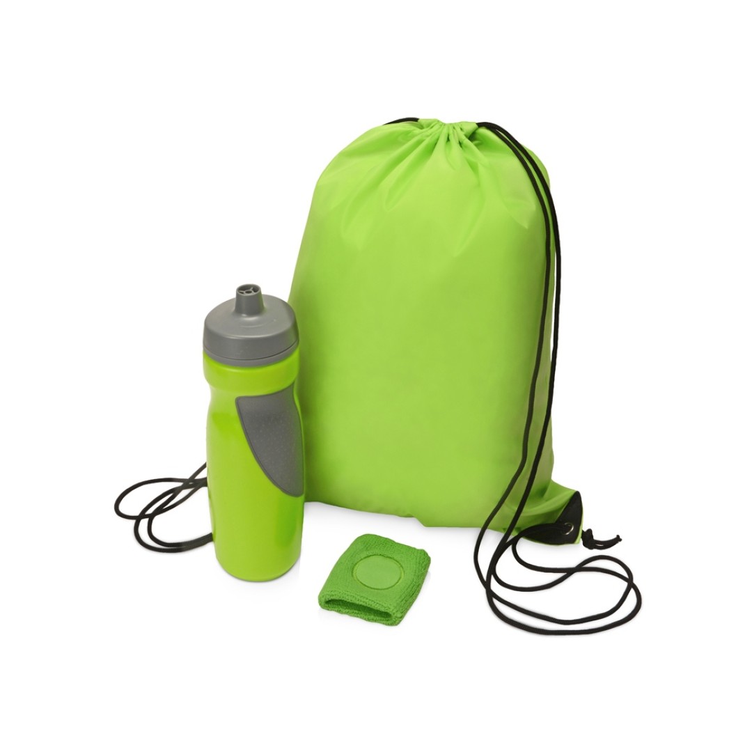 Подарочный набор для спорта "Flash", зеленое яблоко