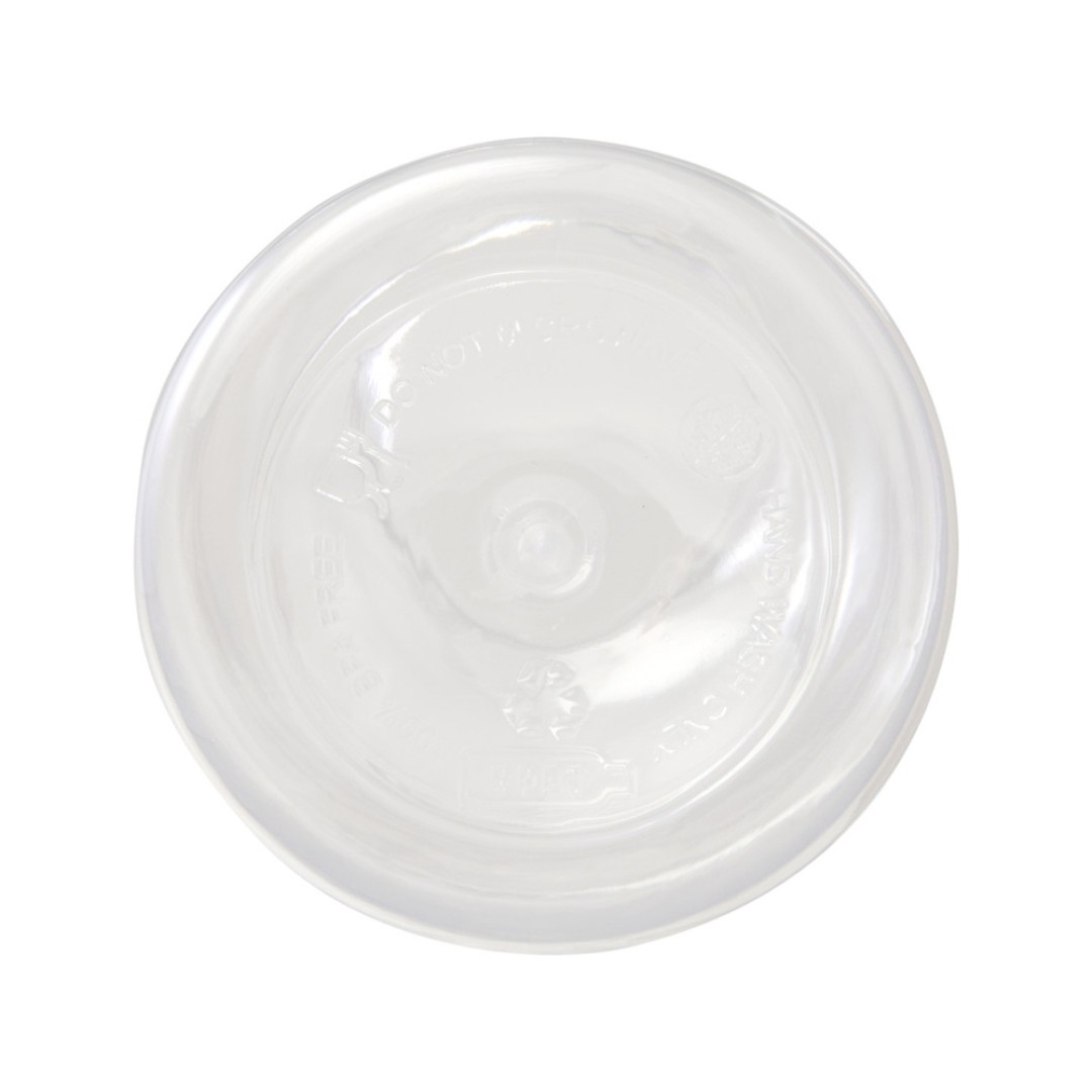 Бутылка для воды с карабином Oregon из переработанной пластмассы, 400 мл - Белый