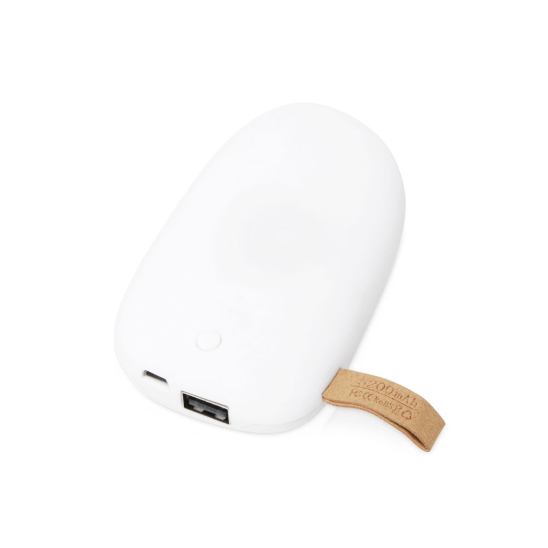 Внешний аккумулятор в форме камня «Stone», 5200 mAh, белый (Р)