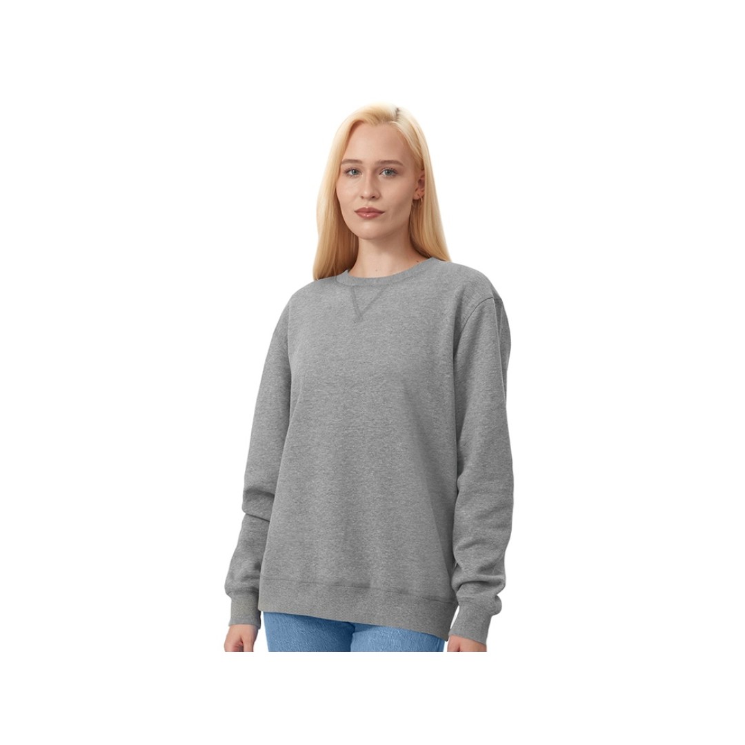 Свитшот оверсайз «Lisbon» унисекс, серый меланж