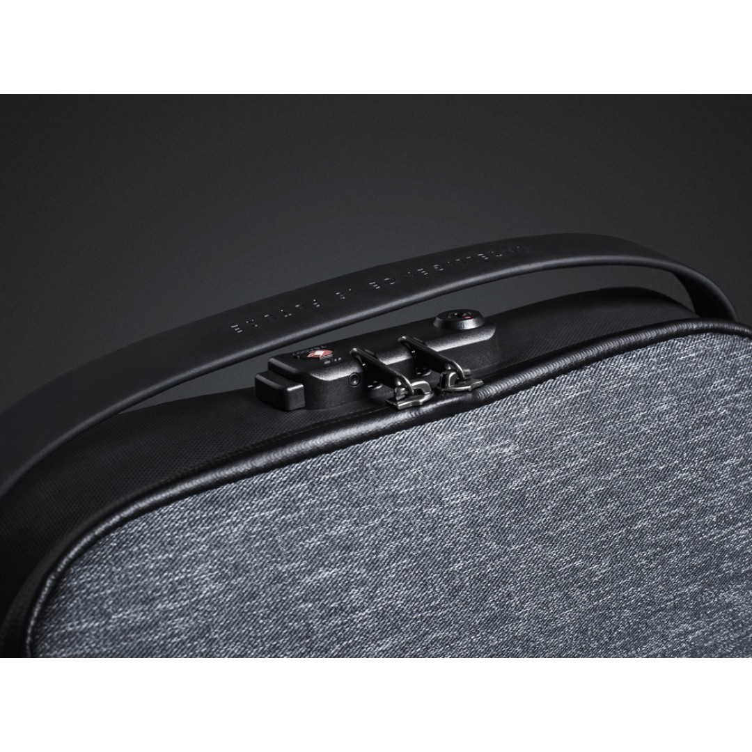 Антикражный рюкзак FlexPackPro для ноутбука 15.6", серый/черный