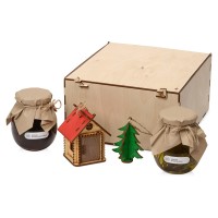 Подарочный набор «Decoration Deluxe» с двумя видами варенья, натуральный