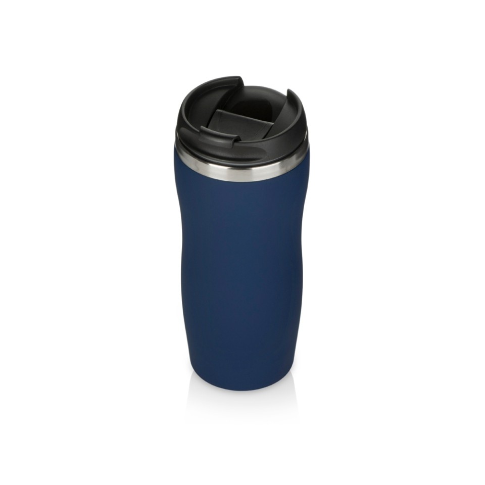 Термокружка "Double wall mug C1", soft touch, 350 мл, темно-синий