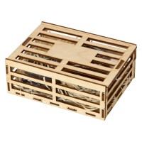 Набор мыла ручной работы "Пиво и рыба", в деревянной коробке