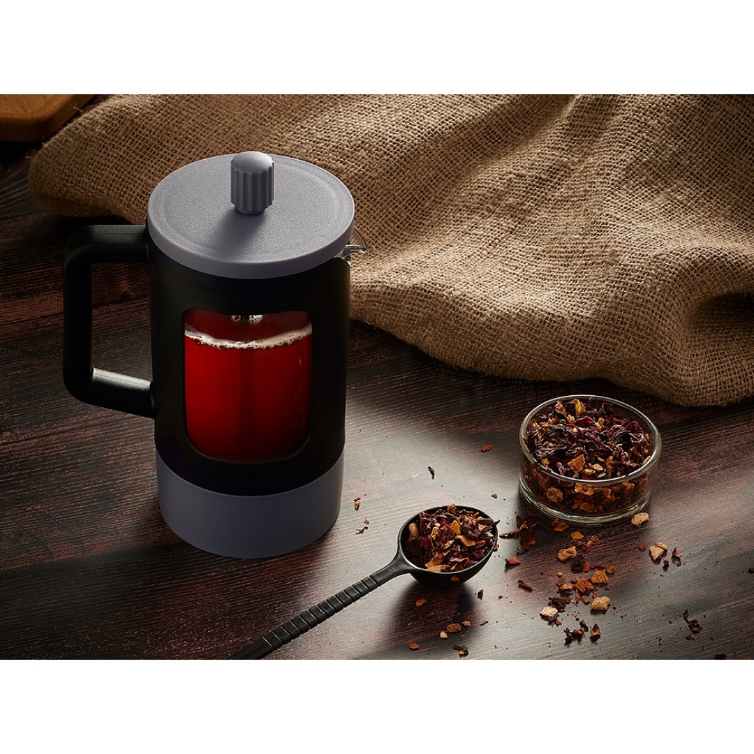 Френч-пресс "Double Tone", черный-серый