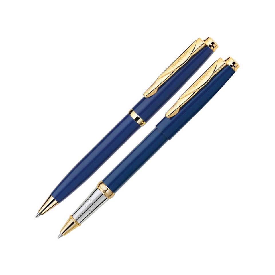Набор Pierre Cardin PEN&PEN: ручка шариковая + роллер. Цвет - синий. Упаковка Е.
