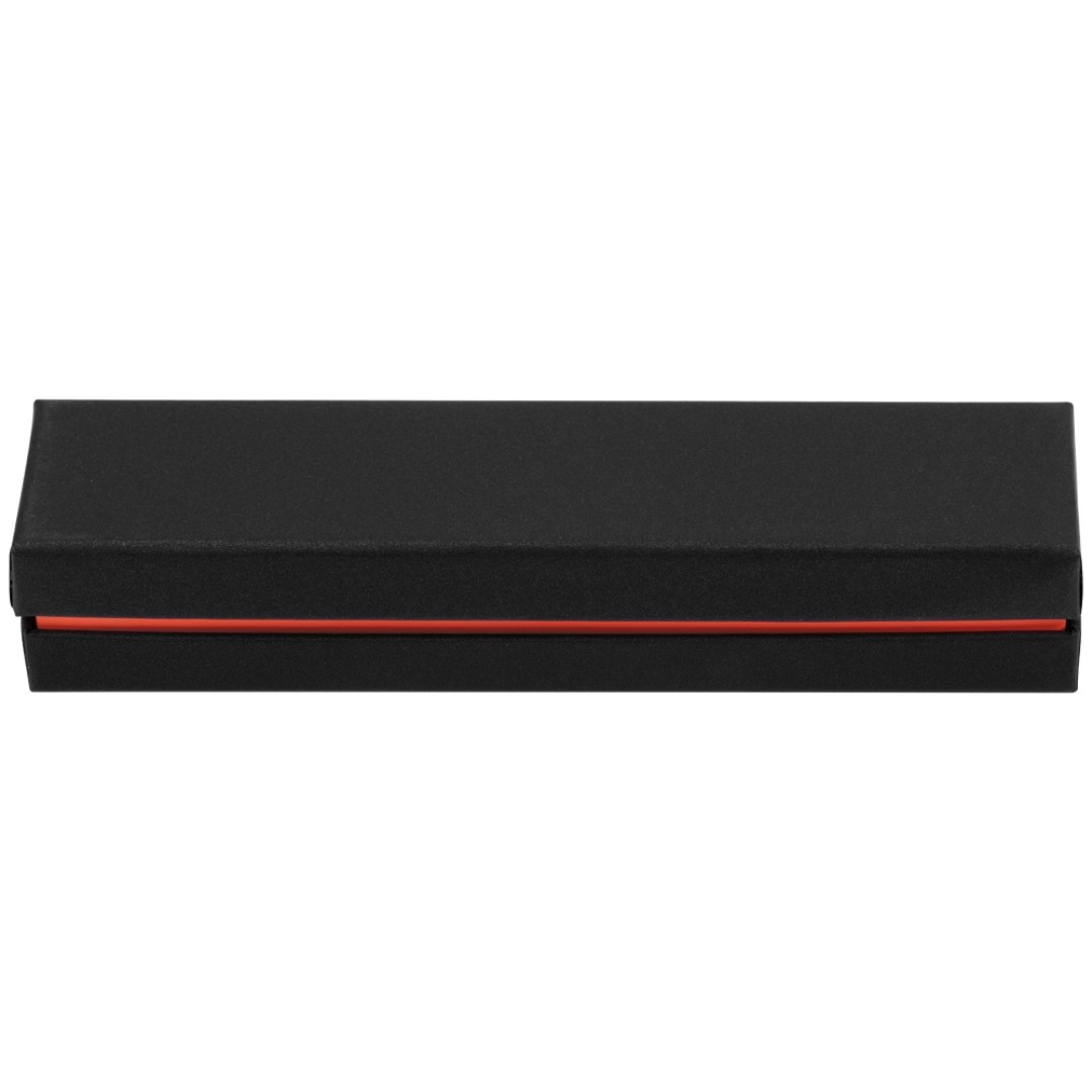 Футляр для 1 ручки "Bloom", черный с оранжевым