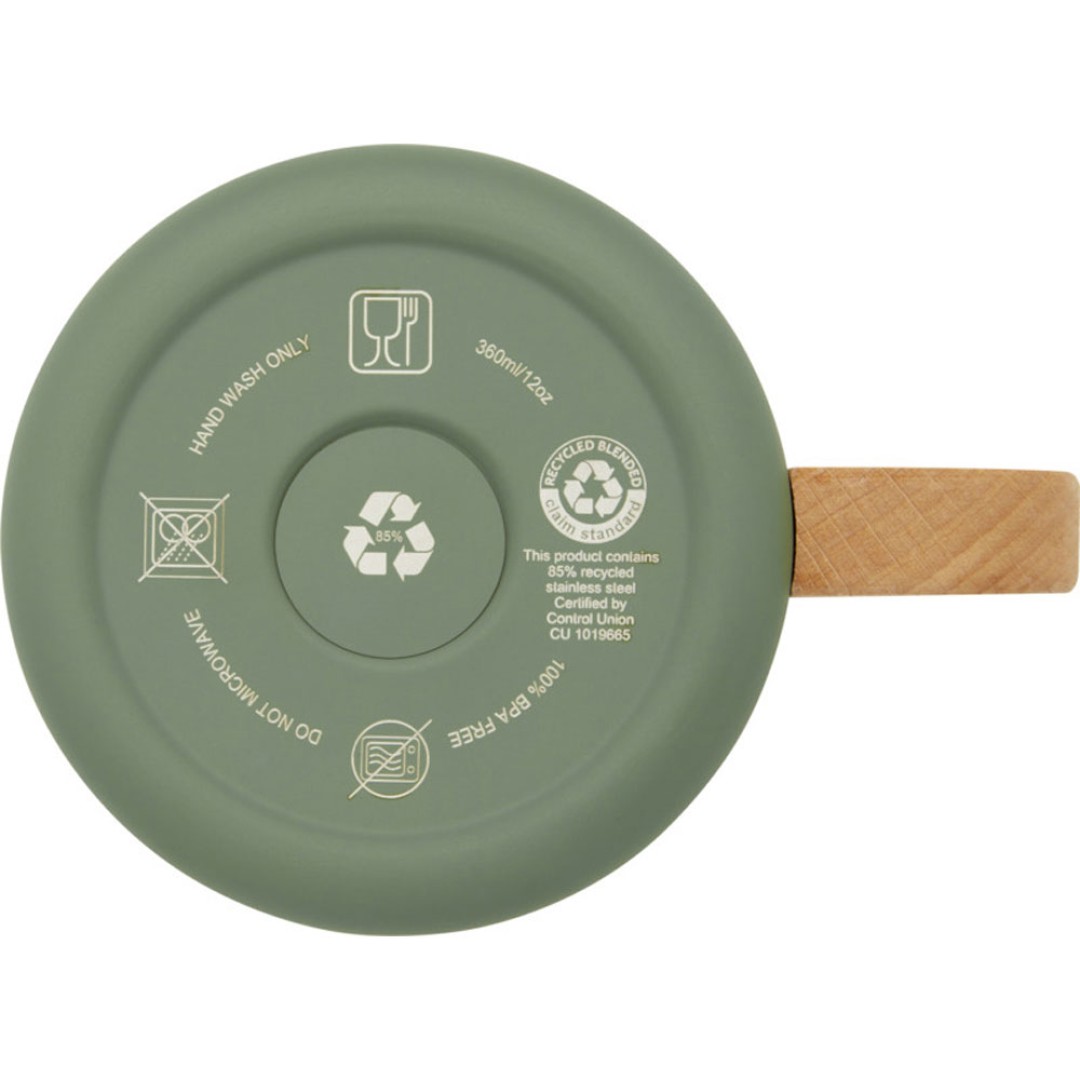 Кружка Bjorn объемом 360 мл с медной вакуумной изоляцией, зеленый яркий