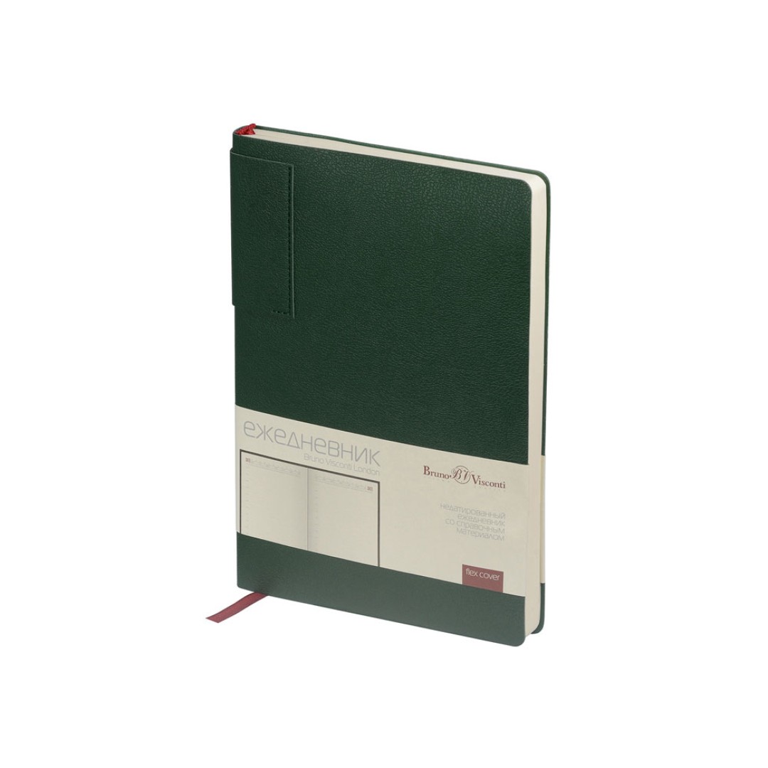 Ежедневник недатированный  А5 "LONDON" темно-зеленый
