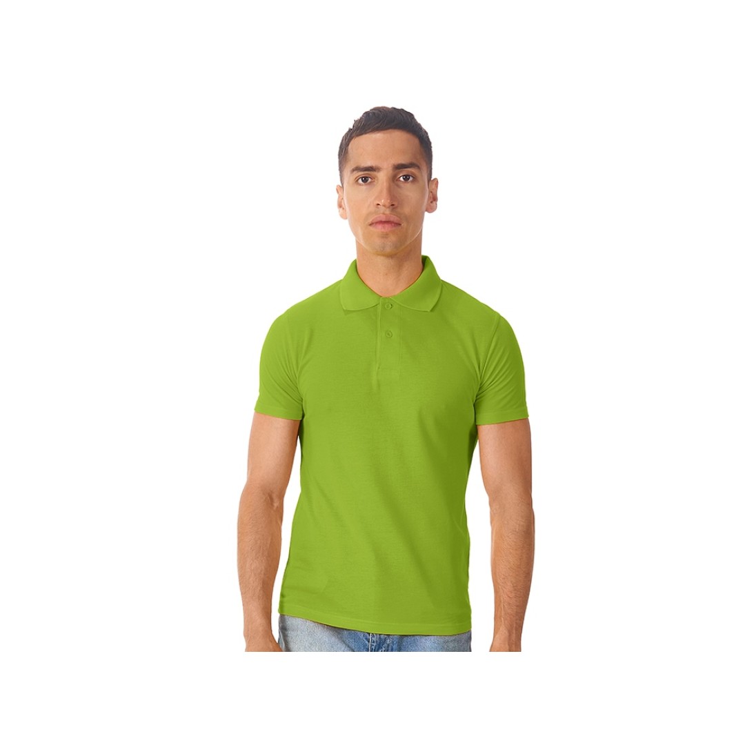Рубашка поло "First N" мужская, зеленое яблоко