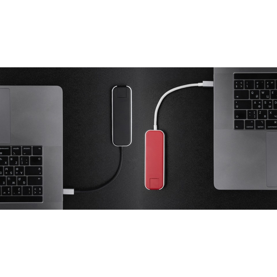 Хаб USB Rombica Type-C Chronos Red