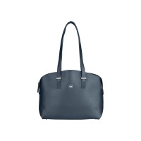 Сумка женская WENGER RosaElli с карманом для ноутбука 14", синяя, полиэстер, 37 x29x19 см