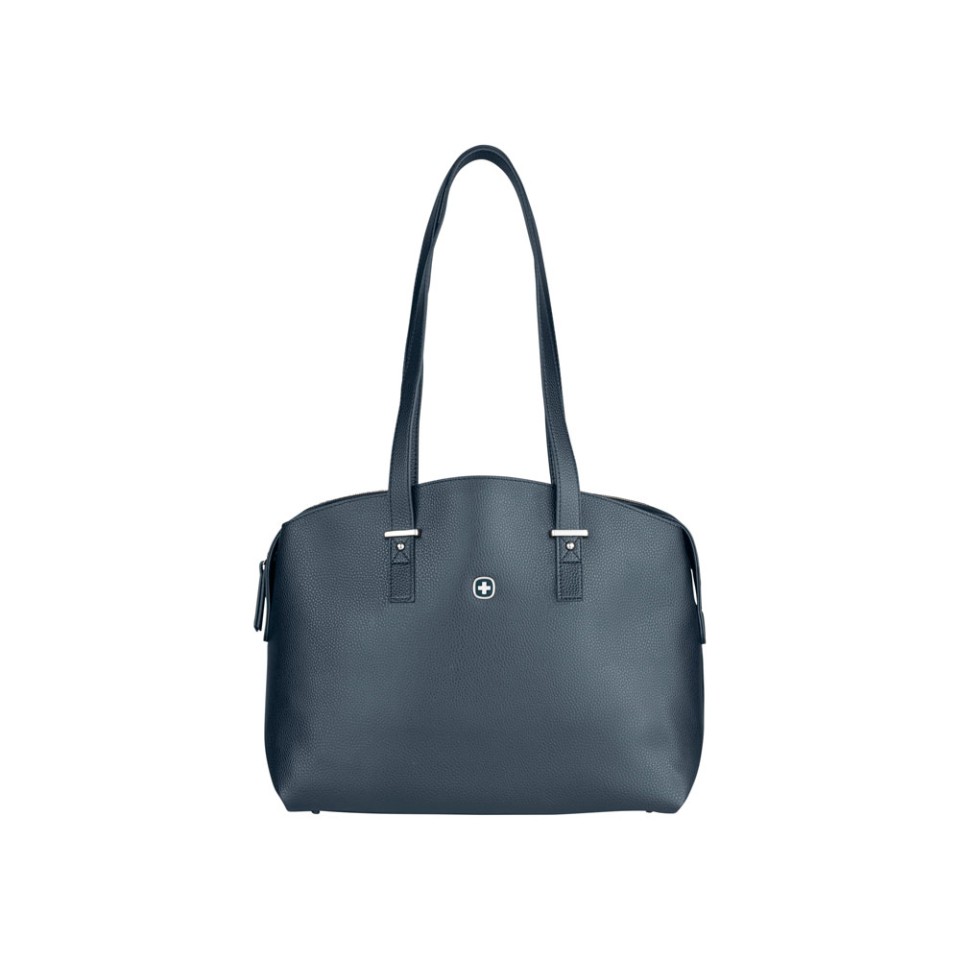 Сумка женская WENGER RosaElli с карманом для ноутбука 14", синяя, полиэстер, 37 x29x19 см