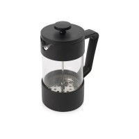 Подарочный набор с кофе, кружкой и френч-прессом "Бодрое утро", черный