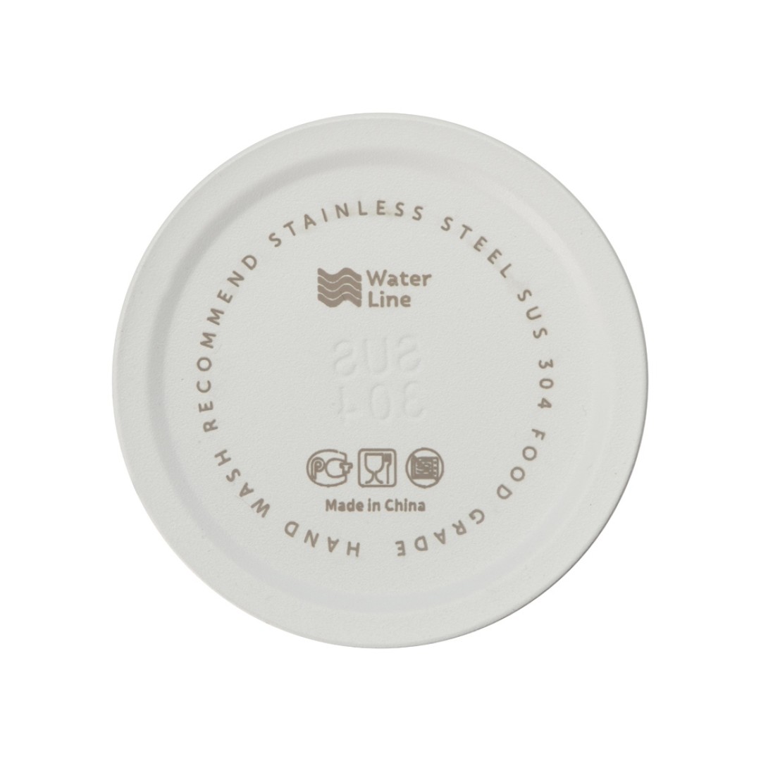 Бутылка для воды «Supply» Waterline, нерж сталь, 850 мл, белый/черный