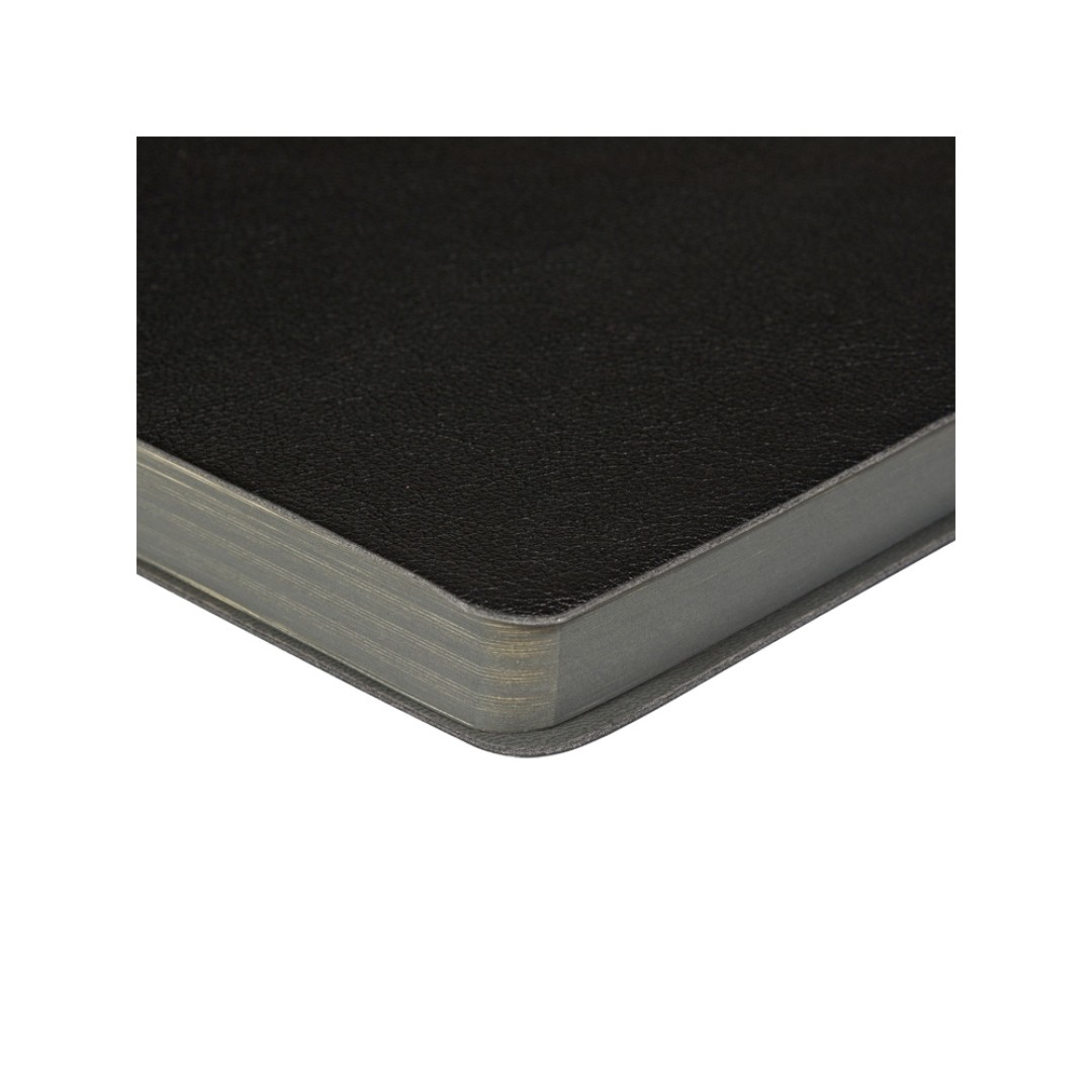 Ежедневник недатированный А5 «Boston», черный (серый обрез)