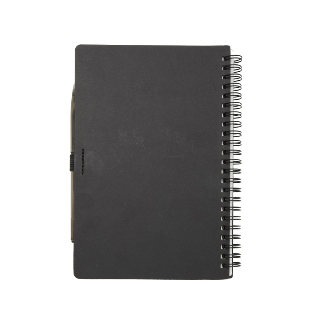 Slate многоразовый набор из блокнота в мягкой обложке и ручки - сплошной черный