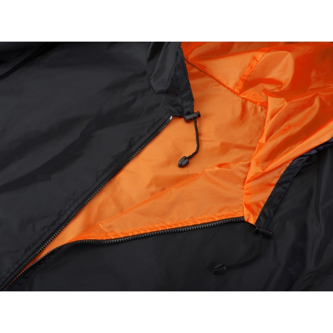 Дождевик «Bi-color» унисекс, оранжевый/черный