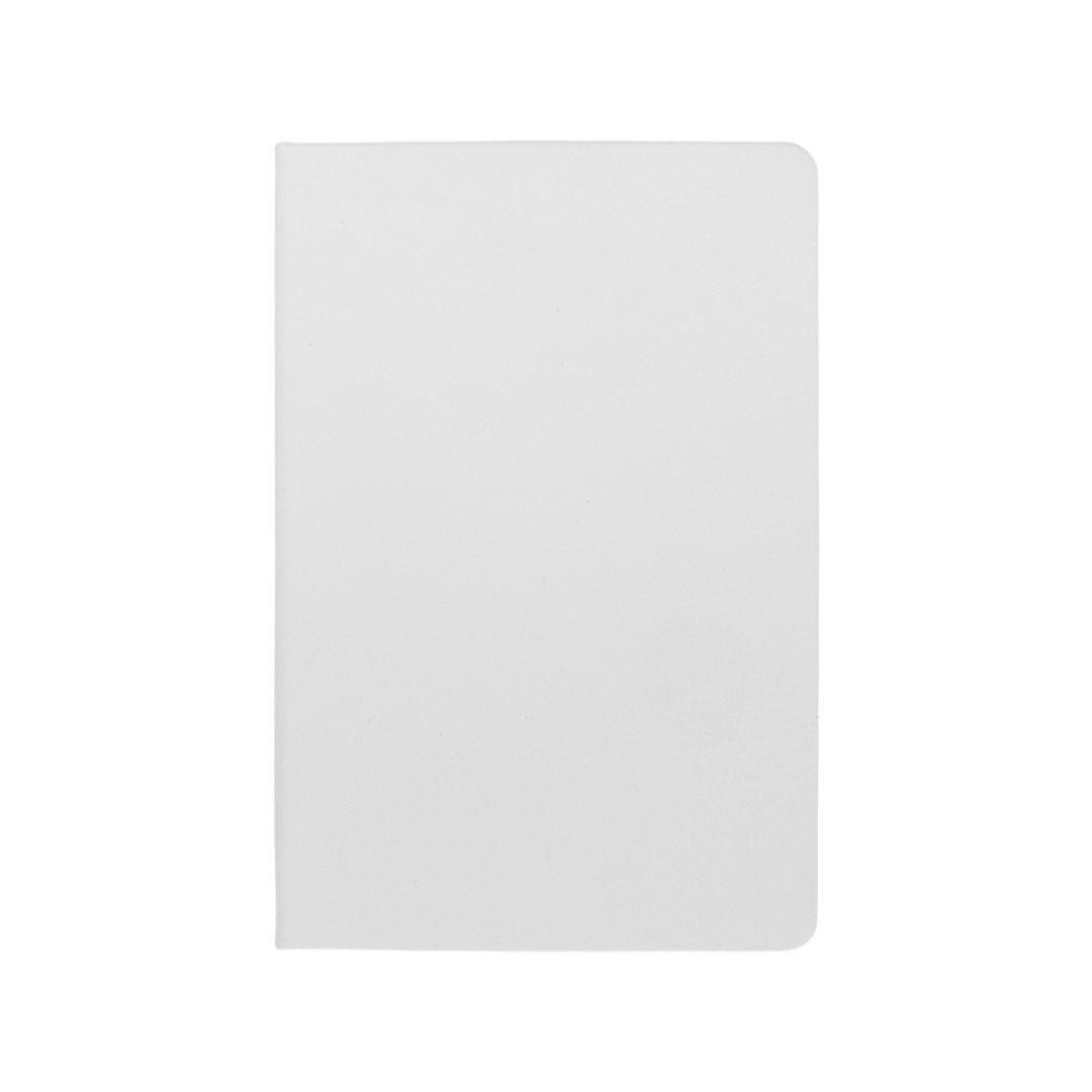 Блокнот "Wispy", твердая обложка A5, 64 листа в линейку, белый