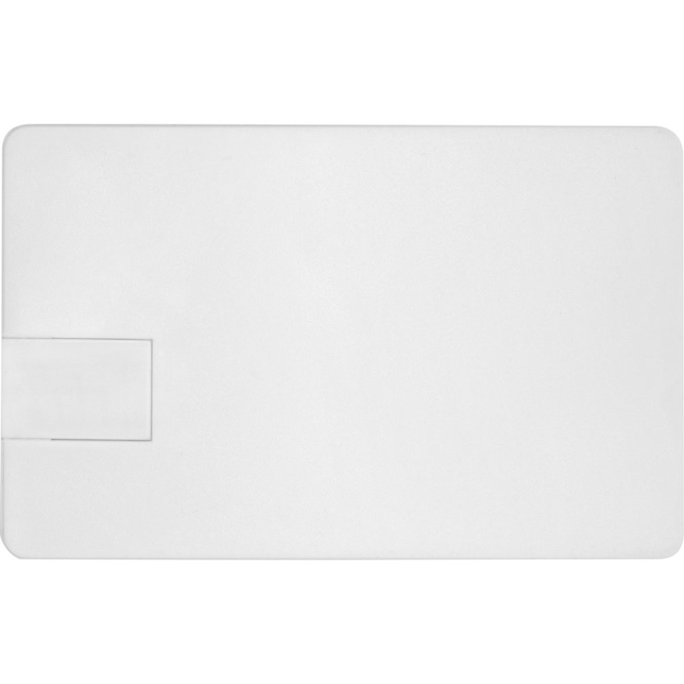 Флеш-карта USB 2.0 16 Gb в виде пластиковой карты "Card", белый