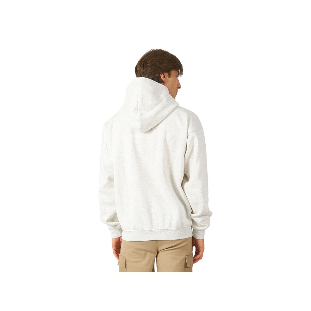 Толстовка с капюшоном оверсайз «Berlin» унисекс, белый меланж